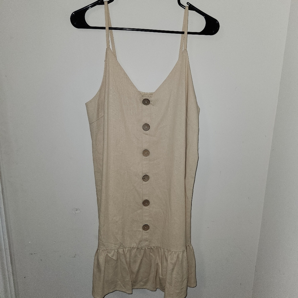 As you wish Khaki dress NWT sz large